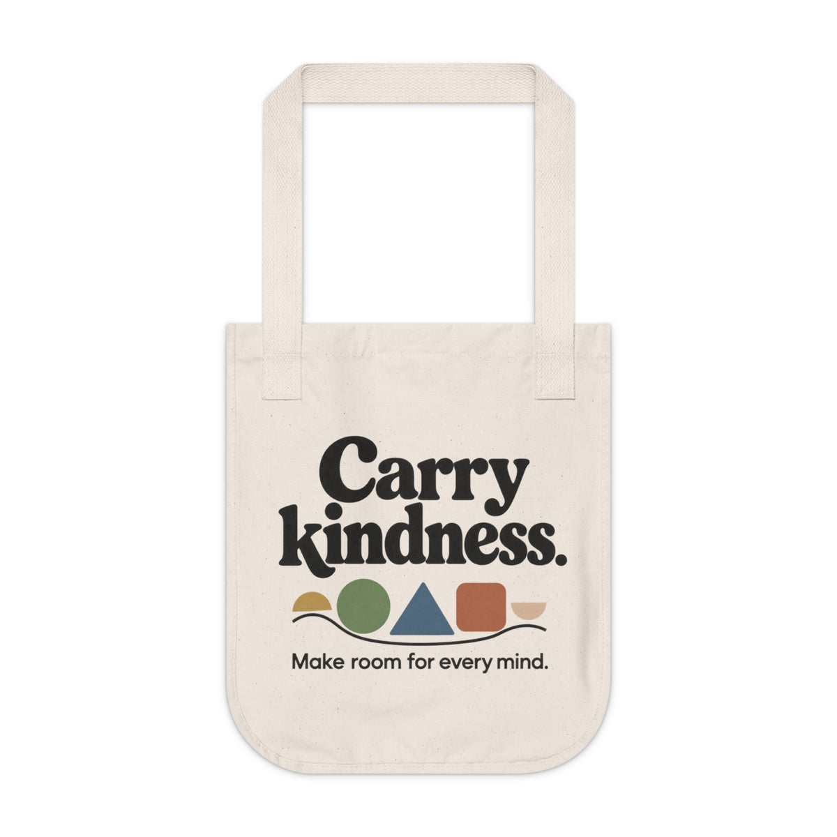 Carry Kindness Tote Bag – Mental Health & Neurodiversity Awareness  Organic Canvas Tote Bag