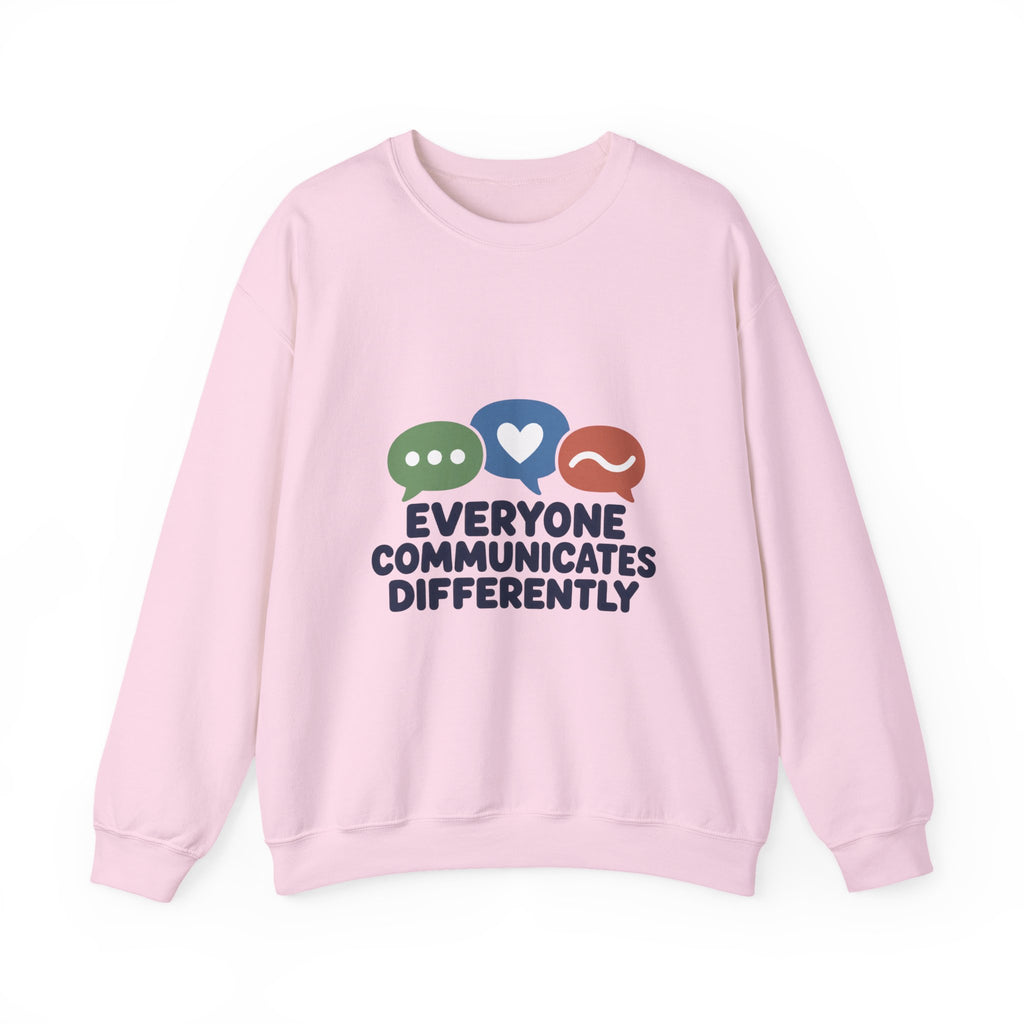 Everyone Communicates Differently – Neurodiversity Awareness Crewneck T-Shirt