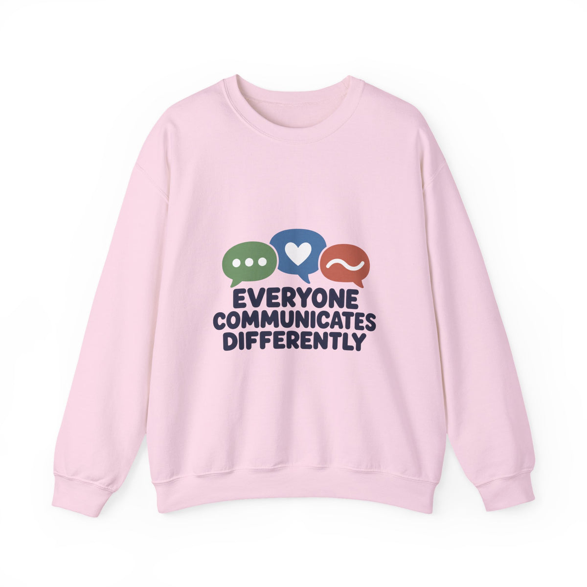 Everyone Communicates Differently – Neurodiversity Awareness Crewneck T-Shirt