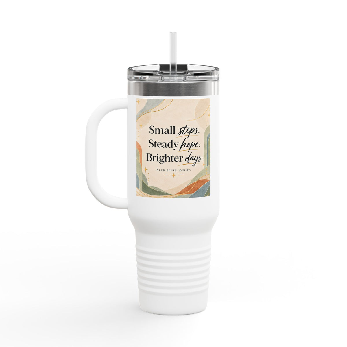 Your Pace, Your ProgressInsulated Travel Mug, 40oz
