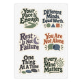 Mental Health Awareness Sticker Sheet – 6 Positive Affirmation Designs