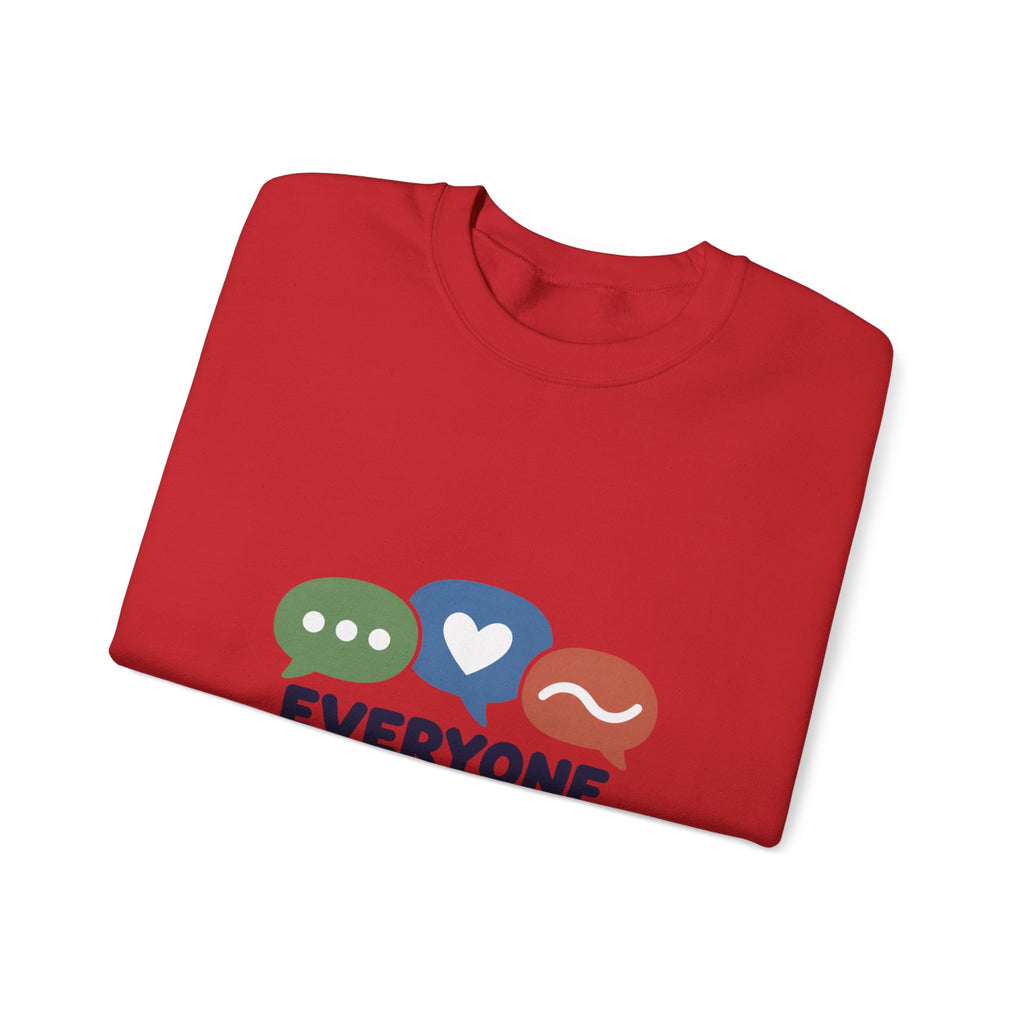 Everyone Communicates Differently – Neurodiversity Awareness Crewneck T-Shirt