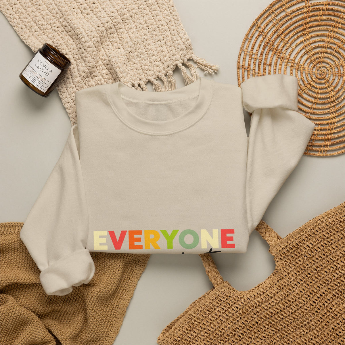 Everyone Communicates Differently – Autism Acceptance T-Shirt Crewneck Sweatshirt