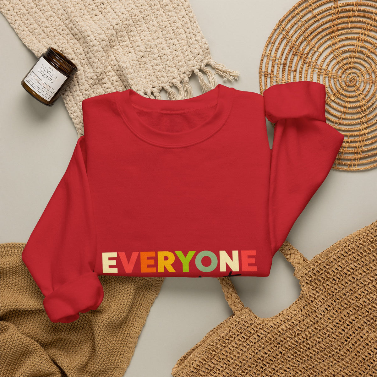 Everyone Communicates Differently – Autism Acceptance T-Shirt Crewneck Sweatshirt